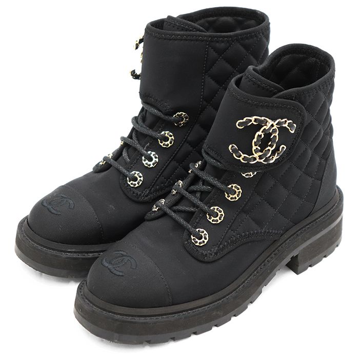 美品】CHANEL シャネル ブーツ サイズ 35.5 レディース G38273