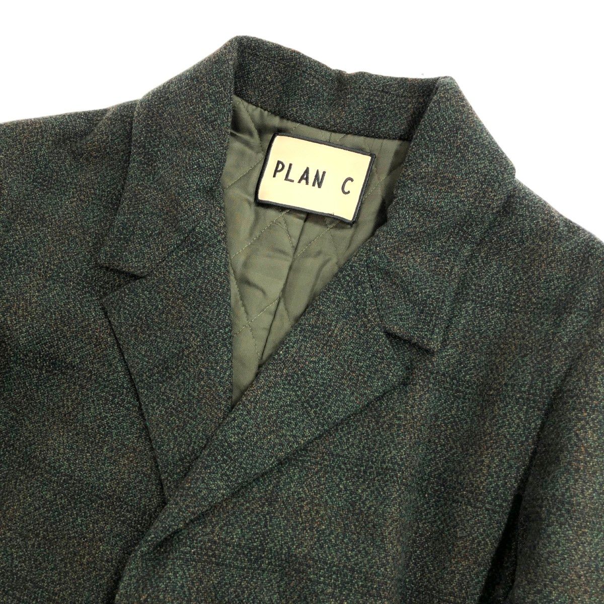PLAN C イタリア製 ウール チェック 3B ジャケット Plan C - PLAN C 