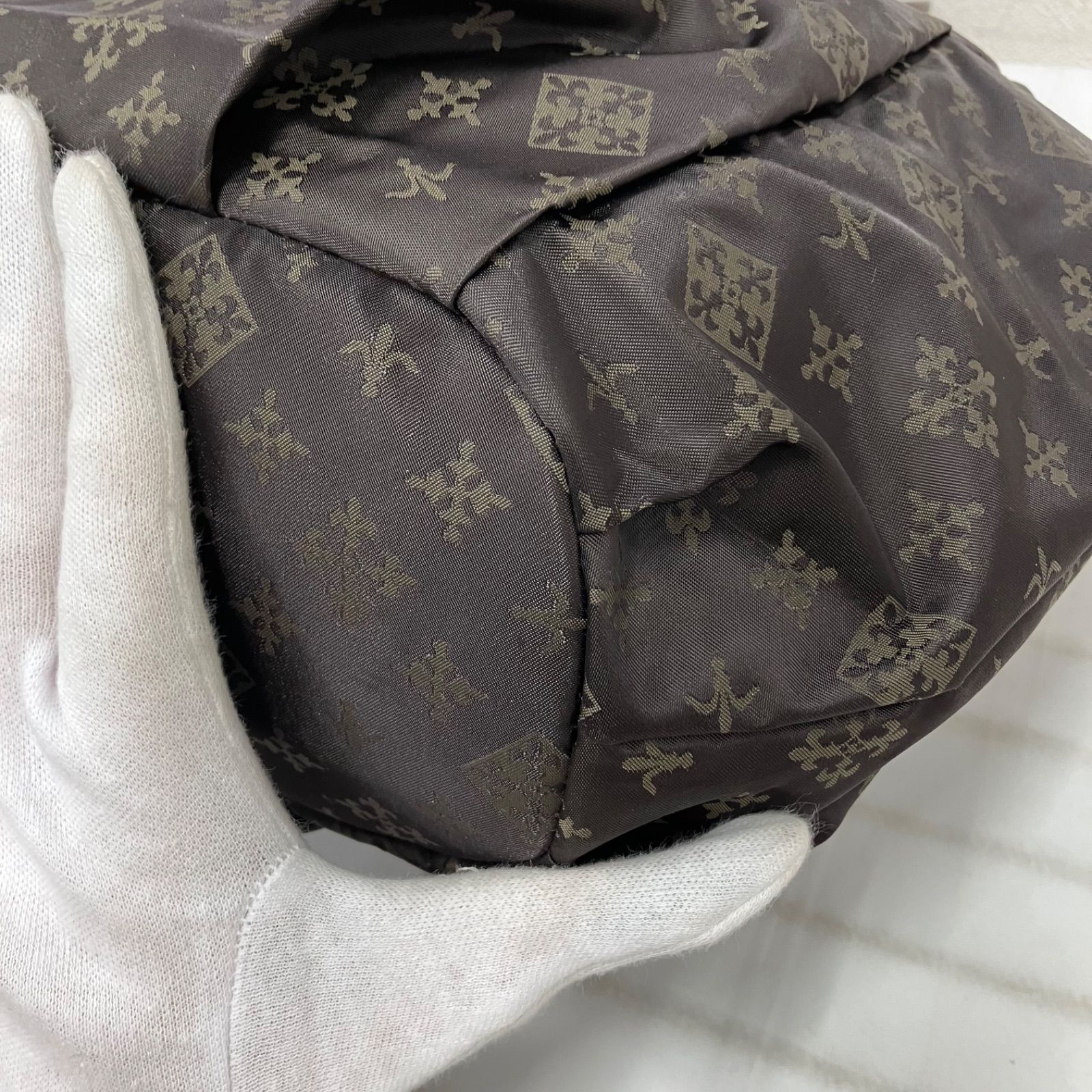 2512　russet ラシット　2way　ブラウン　モノグラム　総柄　シンプル Russet - 2512 russet ラシット 2way ブラウン モノグラム 総柄
