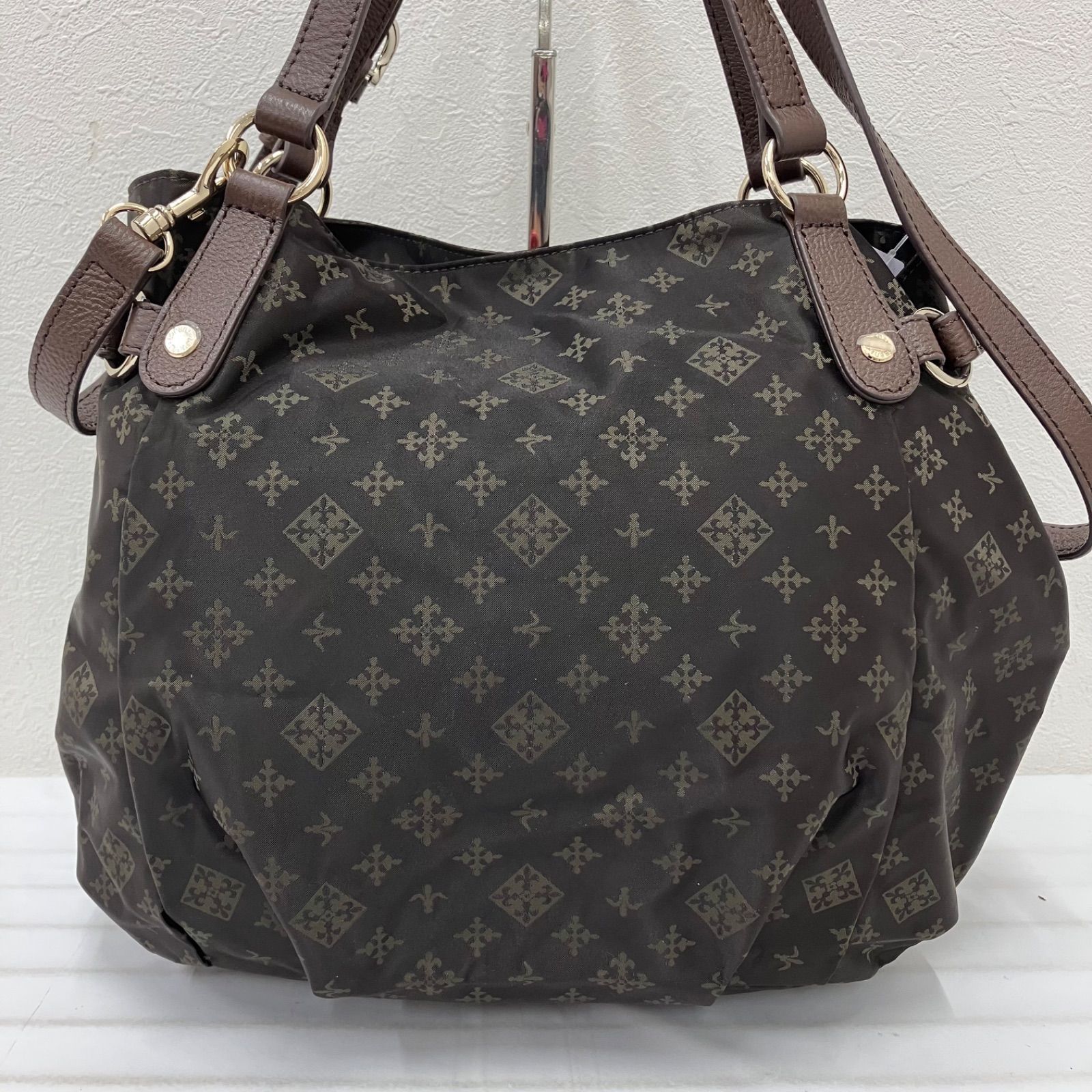 2512　russet ラシット　2way　ブラウン　モノグラム　総柄　シンプル Russet - 2512 russet ラシット 2way ブラウン モノグラム 総柄