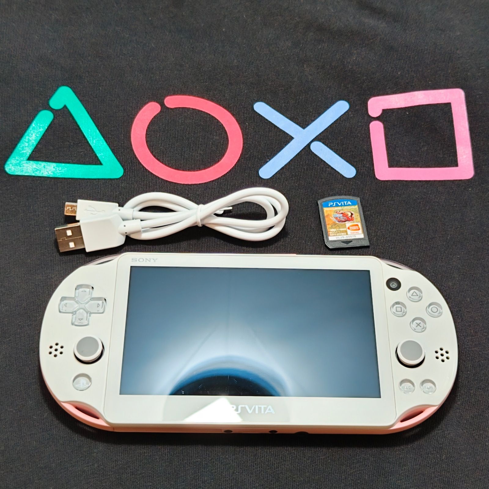 スティック新品】PSVita PCH-2000 ライトピンク☆ワンピース＆USB 