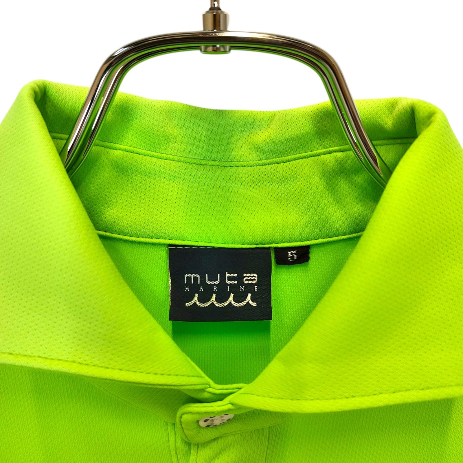 muta marine golf ヘムリブ ポロシャツ 美品 muta MARINE GOLF ムータ マリン ゴルフ ヘムリブ 半袖 ポロシャツ