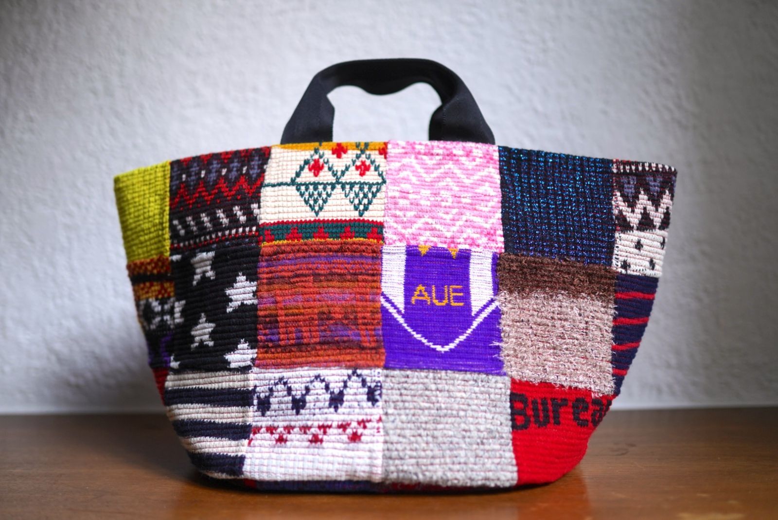 25SS Patchwork Tote マルチパッチワークトートバッグ L / desertic 
