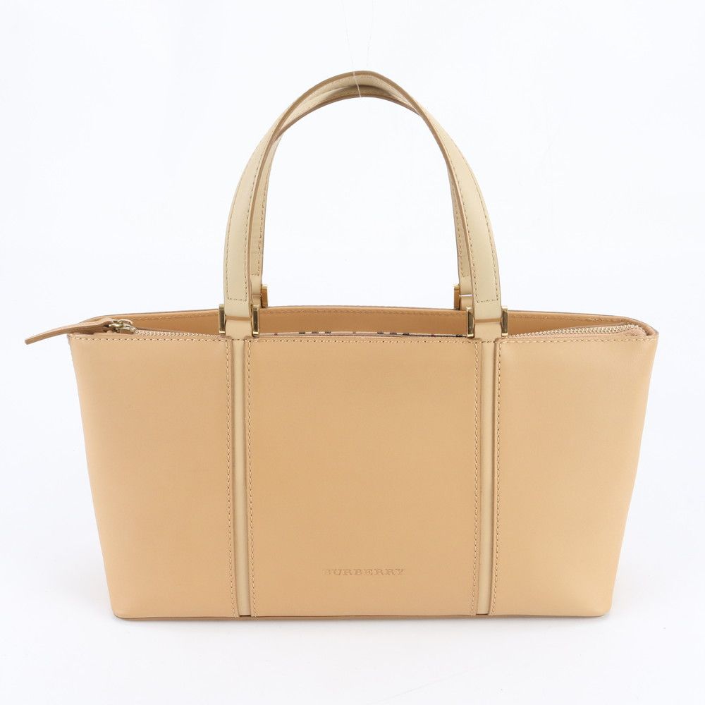 Burberry ベージュ レザー トートバッグ Mini Reversible Bloomsbury Tote​ in Soap beige/light beige - Women