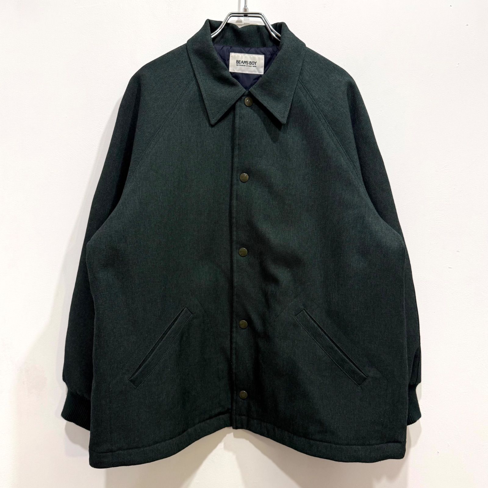 beams boy ポリエステルアワードジャケット ネイビー これはニクい…！BEAMS BOY流アワードジャケット！｜ビームス ボーイ