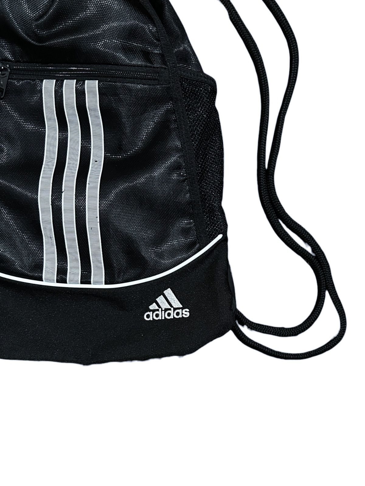 2000s adidas アディダス ブラック ナップサック 厚手 2016年 スリー