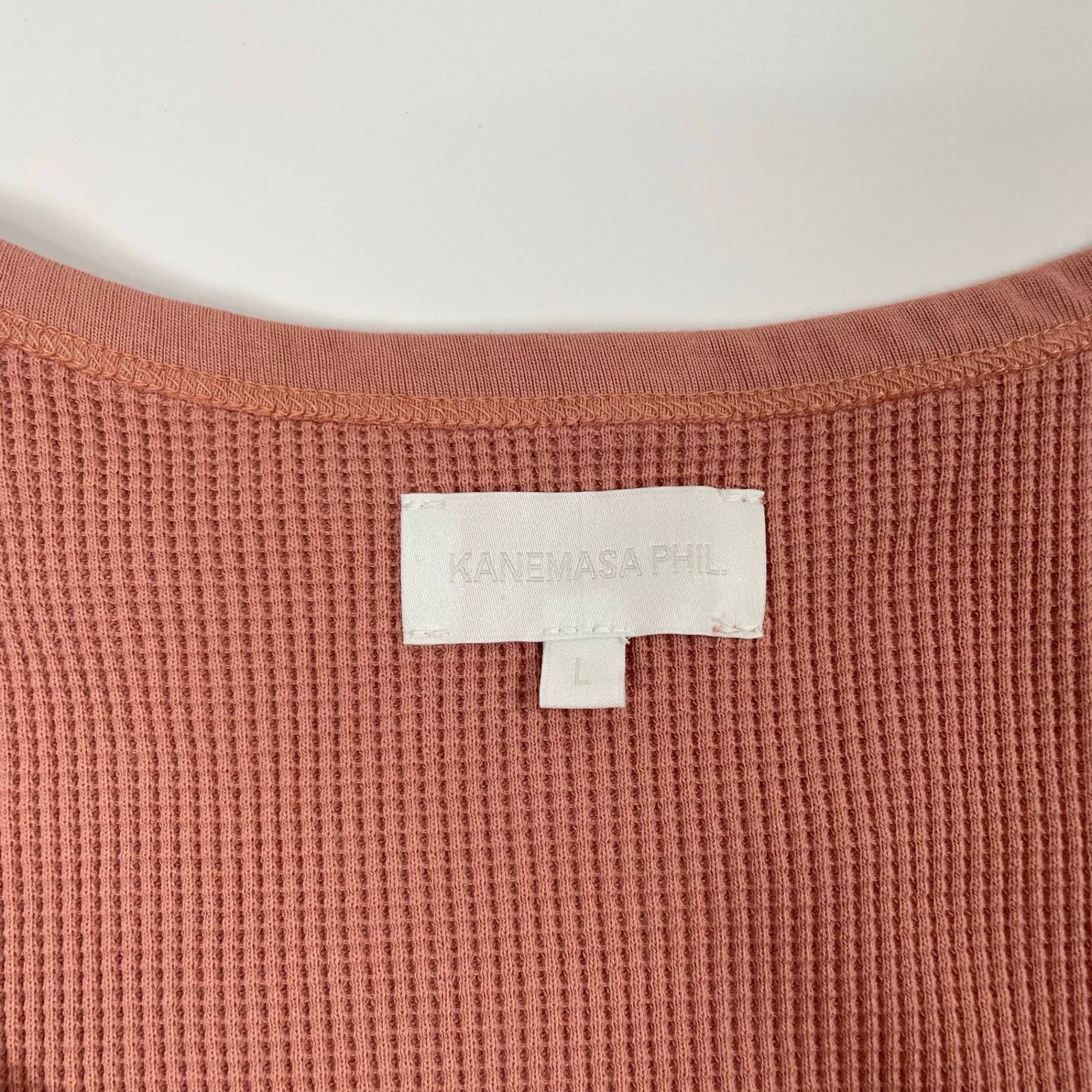 KANEMASA PHIL. カネマサ フィル / 18G Garment Waffle Tank Top 参考 