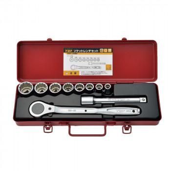 トップ工業(TOP) ソケットレンチセットM(差込角12.7mm) 10点 SWS-408M