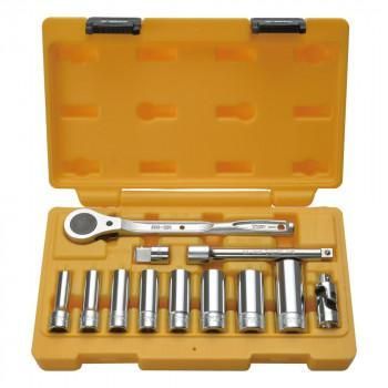 トップ工業(TOP) サーフェイスディープソケットレンチセット 差込角9.5mm DWS-308RS