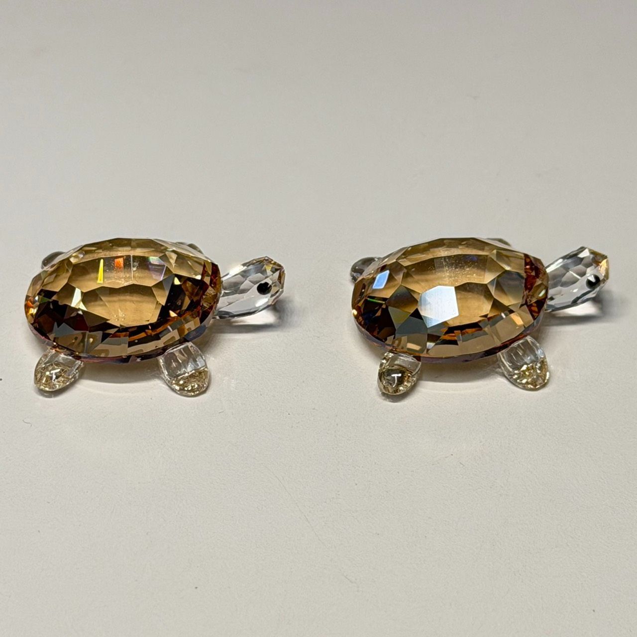 スワロフスキー 亀 Crystal Baby Tortoises 黄 スワロフスキー 置物 亀