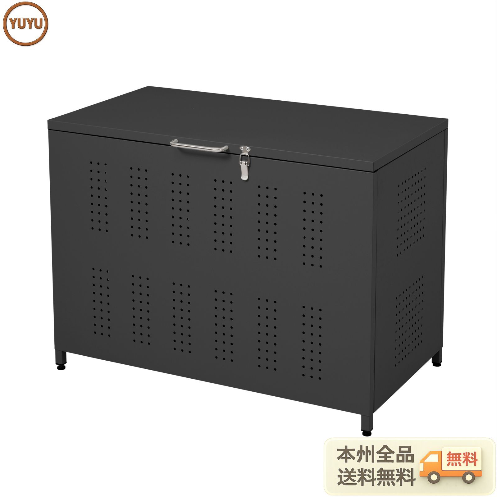 最終値下げ！屋外ゴミ収納庫　 サビに強い210L 新品未開封 新品未開封 折り畳みゴミ収納ボックス 210L 屋外対応 蓋付き 送料無料