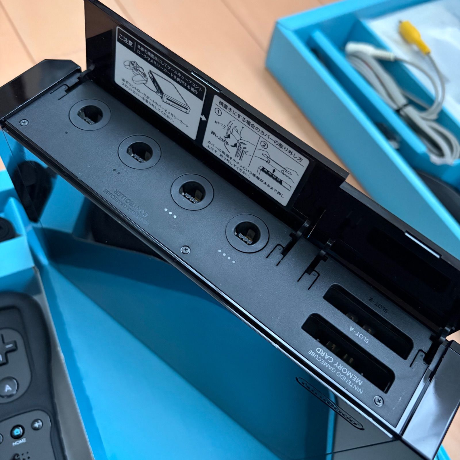 フルメンテナンス】Wii 本体 セット ブラック 黒色 化粧箱付き a