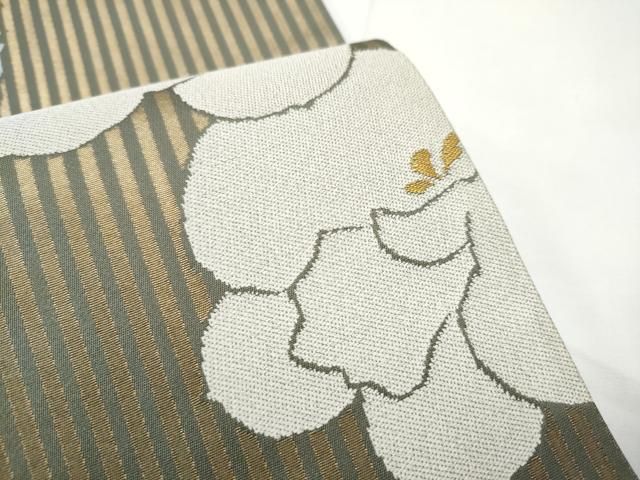 平和屋着物●極上　世界的人形師　辻村寿三郎　ジュサブロー　六通柄袋帯　舞蝶文　憲法色地　逸品　DZAB2351kh6 平和屋着物○世界的人形師 辻村寿三郎 ジュサブロー 六通柄袋帯 舞桜