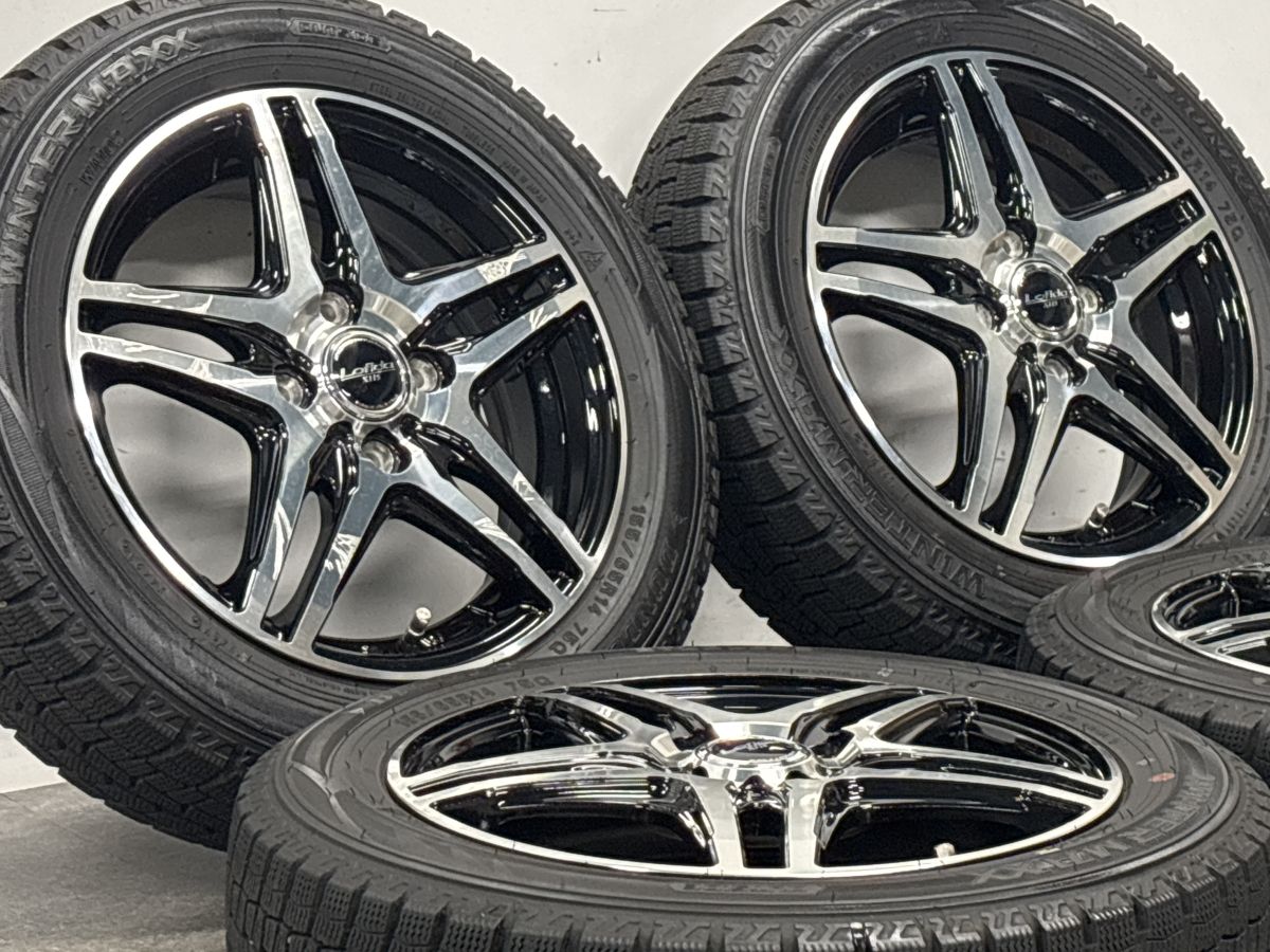 バリ溝】LOFIDA XH5 14in 4.5J +45 PCD100 ダンロップ ウインター バリ溝】LOFIDA XH5 14in 4.5J +45 PCD100 ダンロップ ウインター