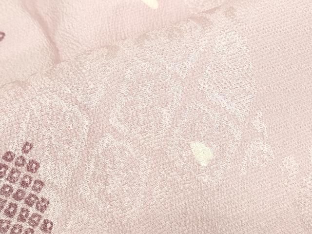 平和屋着物○長襦袢 無双仕立て 市松舞桜文 やまと誂製 正絹 逸品