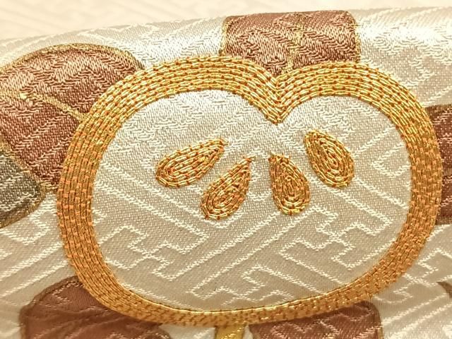 平和屋着物●豪華色留袖　駒刺繍　枝花文　金彩　正絹　逸品　AABH0671fy 平和屋着物○豪華色留袖 駒刺繍 枝花文 金彩 正絹 逸品 AABH0671fy