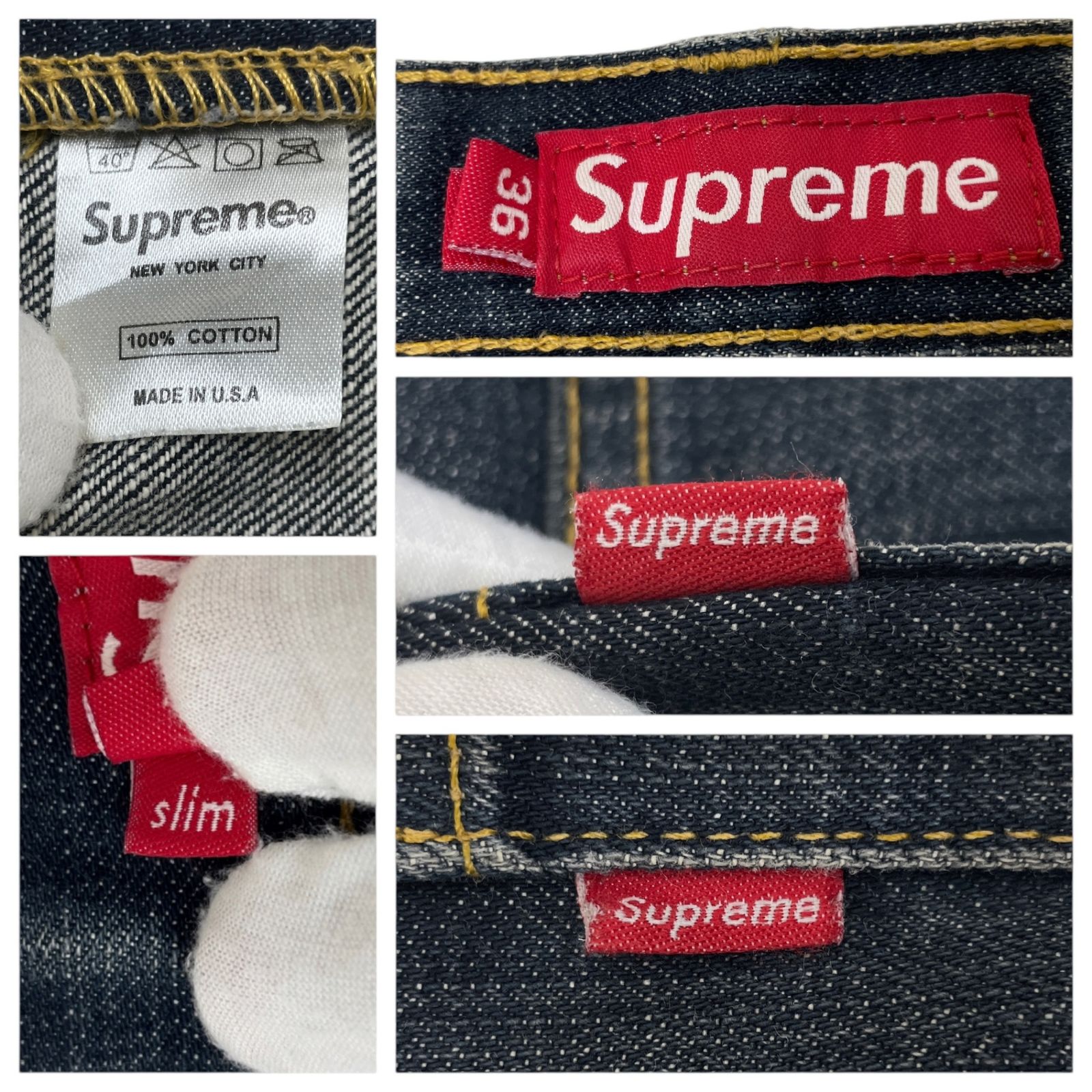 Supreme (シュプリーム) デニムジーンズ パンツ ボトムス USA製 赤耳
