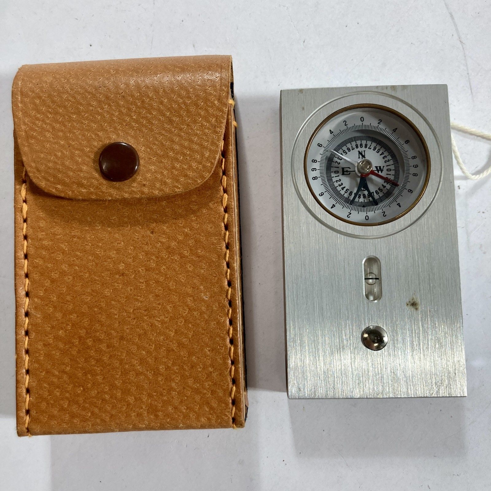 ★ クリノメーター 測定器具 傾斜度測定 磁石測定 水平垂直 簡易測量 金属クリノメーター アンティーク ケース付き 現状品