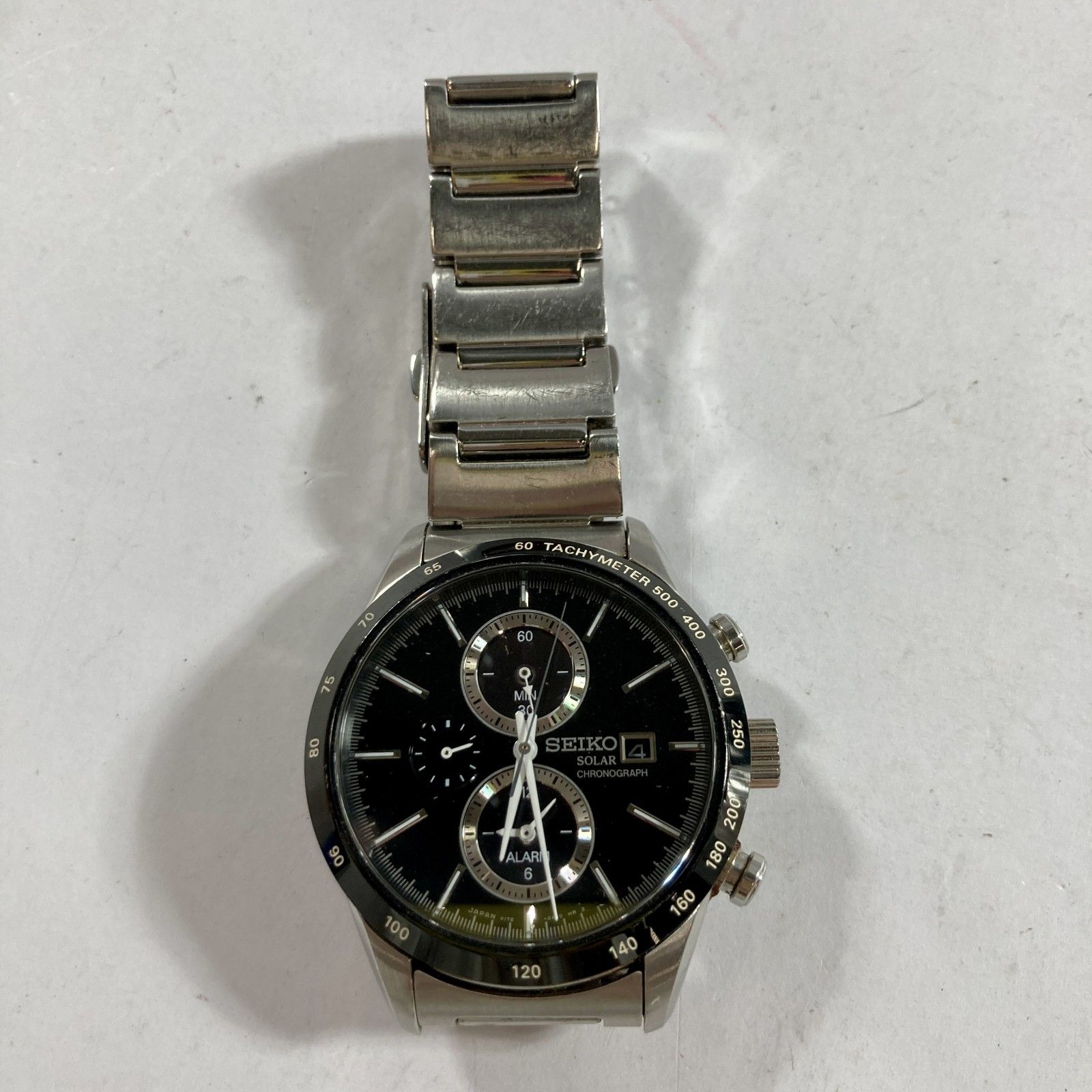 ☆ SEIKO セイコー ソーラークロノグラフ スピリット V172-0AP0 メンズ 