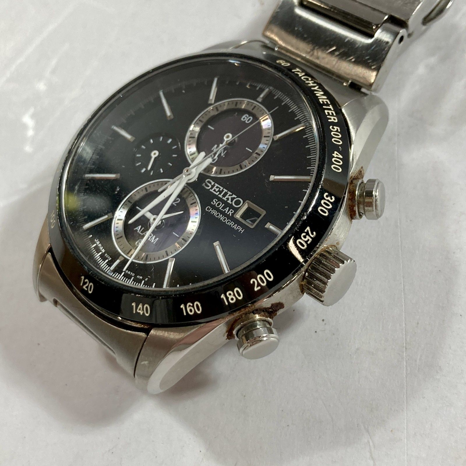 ☆ SEIKO セイコー ソーラークロノグラフ スピリット V172-0AP0 メンズ 
