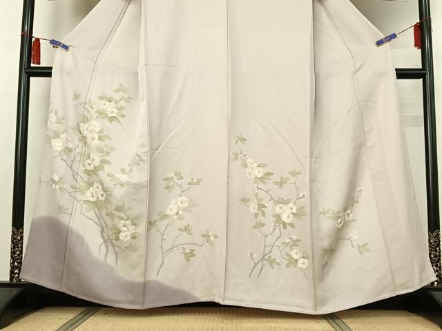 平和屋着物●訪問着　枝花文　暈し染め　正絹　逸品　AABH3709cs 平和屋着物○訪問着 枝花文 暈し染め 正絹 逸品 AABH3709cs - メルカリ