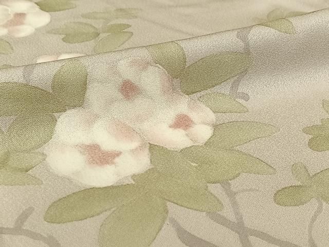 平和屋着物▽訪問着　単衣　手描き　枝花文　暈し染め　正絹　逸品　AABH5609jh 平和屋着物▽訪問着 単衣 手描き 枝花文 暈し染め 正絹 逸品