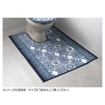 パレスタイル トイレマット(抗菌防臭 吸水速乾) 日本製 80×130cm ブルー