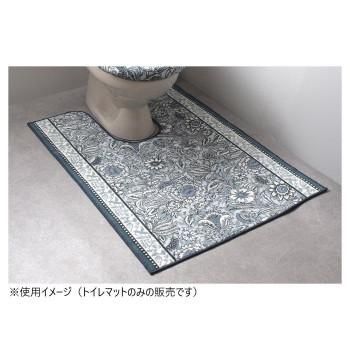 ボタニレル トイレマット(抗菌防臭 吸水速乾) 日本製 80×160cm ブルー