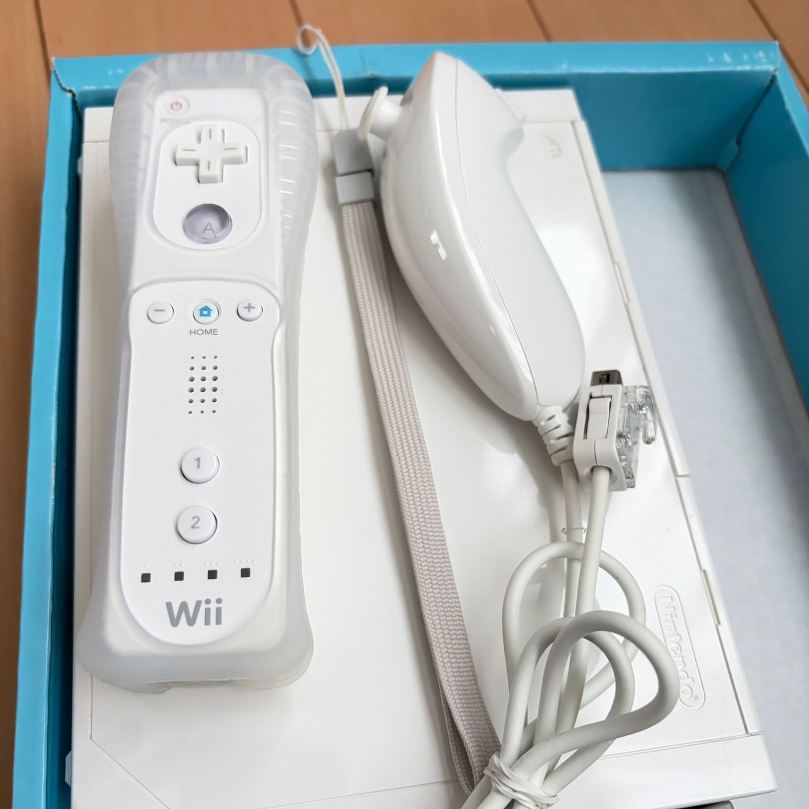 フルメンテナンス】Wii 本体 セット ホワイト 白色 化粧箱付き d