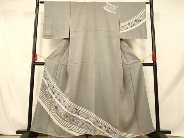 平和屋着物●極上　BANKANわものや　お召　葵唐草文　逸品　CZAA5301s6 aaba2601_02.jpg