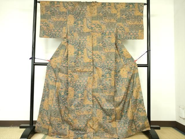 平和屋着物□本場染大島紬 草花 正絹 逸品 DABF3023op - メルカリ