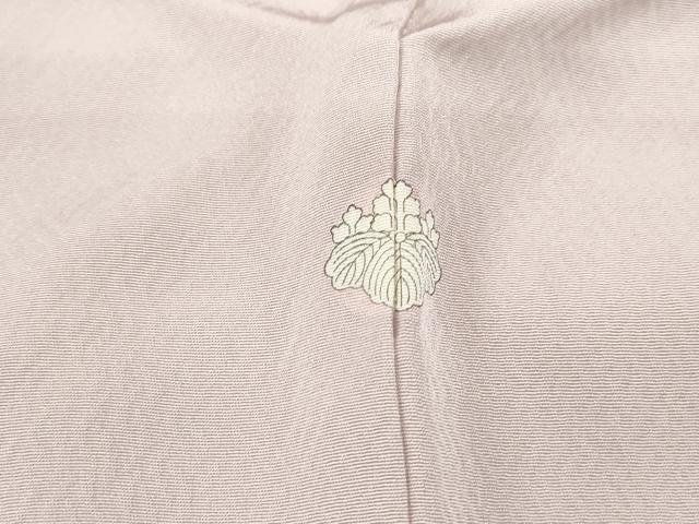 平和屋着物□無地絵羽訪問着 流水草花地紋 灰桜色 正絹 逸品