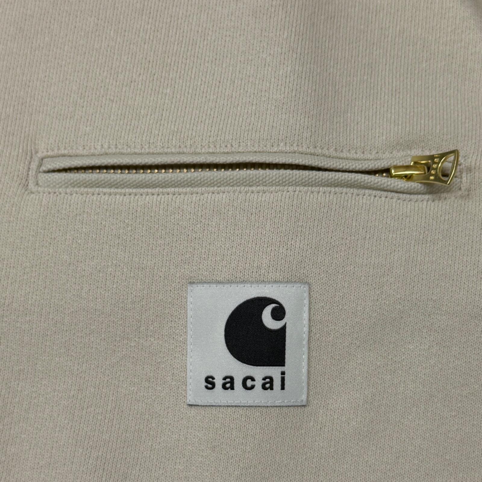 未使用 sacai × Carhartt 26SS Cotton Jersey Hoodie コットン 