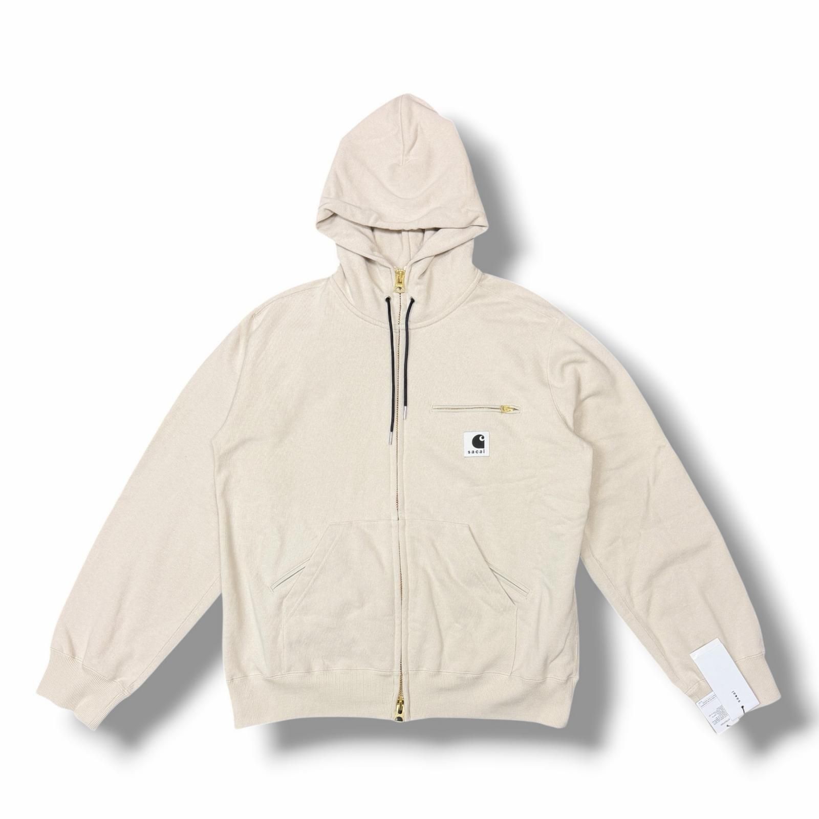 未使用 sacai × Carhartt 26SS Cotton Jersey Hoodie コットン 