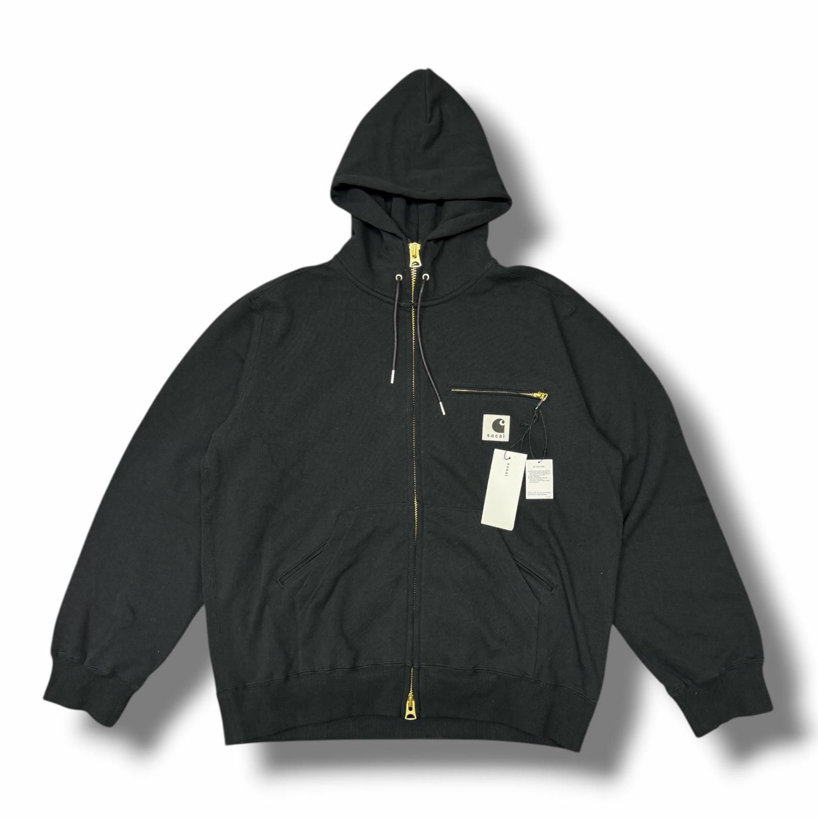未使用 sacai × Carhartt 26SS Cotton Jersey Hoodie コットン 