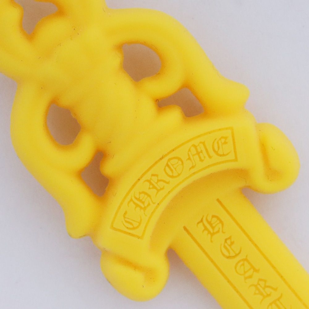 CHROME HEARTS シリコンラバー ラージダガー ペンダント イエロー