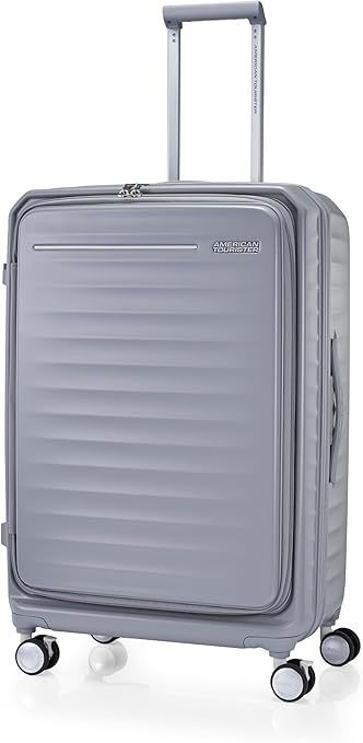 【UC008】新古品【傷あり】[アメリカンツーリスター] スーツケース キャリーケース フロンテック FRONTEC スピナー75 Lサイズ 1週間以上 大型 ブックオープニング エキスパンダブル 軽量 大容量 ブレーキ付き クールグレー 26,263円