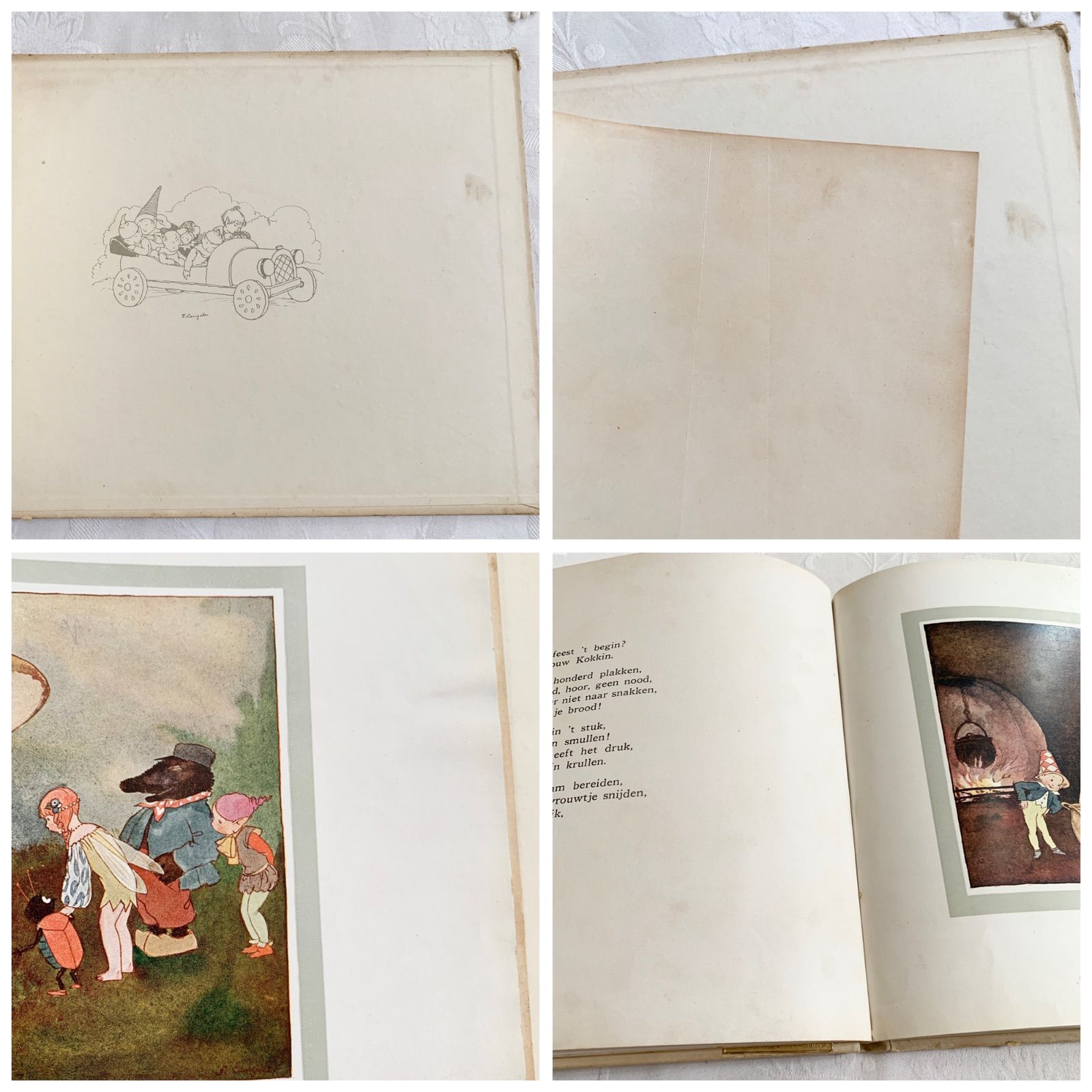 1920s-1930s頃 アンティーク古絵本 オランダの愛らしい小人たちの絵本 