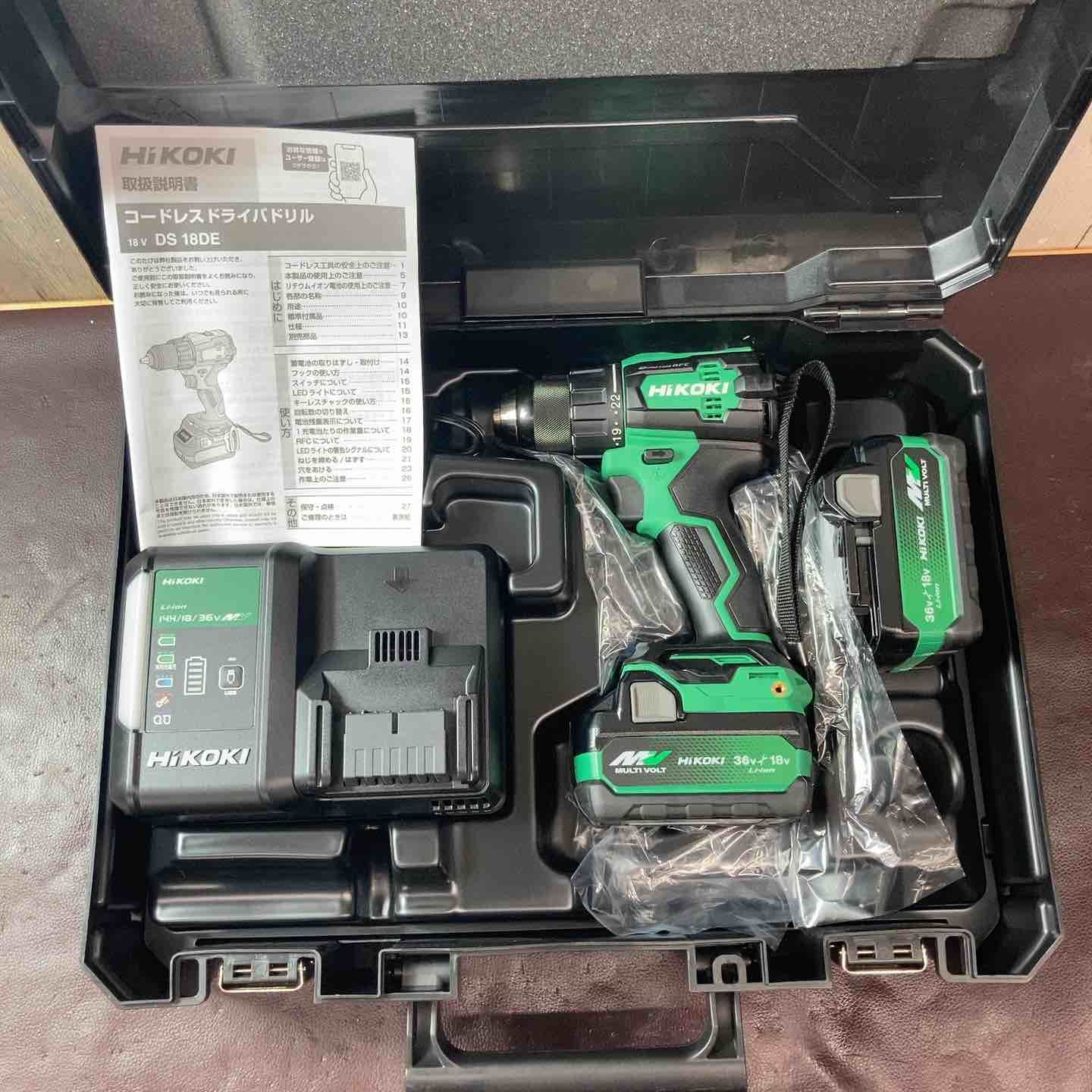 【未使用(店頭展示品)】 ハイコーキ(HIKOKI ※旧:日立工機) コードレスドリルドライバー DS18DE(2XPZ) 【東大和店】