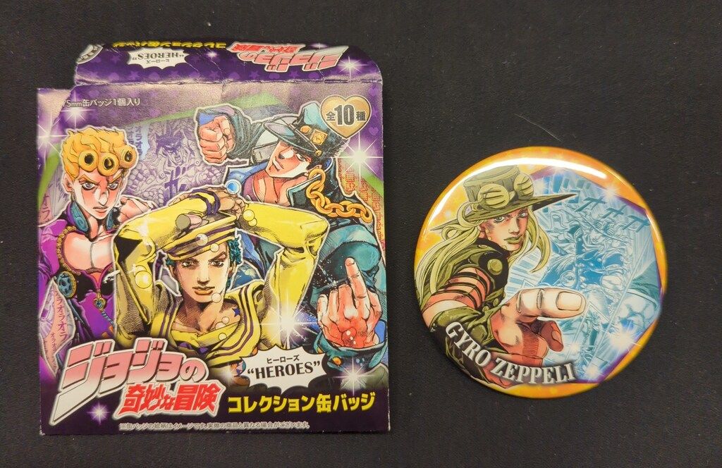 ジョジョ展 缶バッジ ジャイロ・ツェペリ 【公式通販】