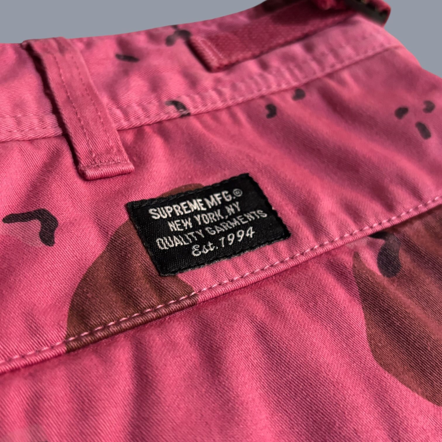 21SS SUPREME Overdyed Camo Cargo Short W36 Pink シュプリーム