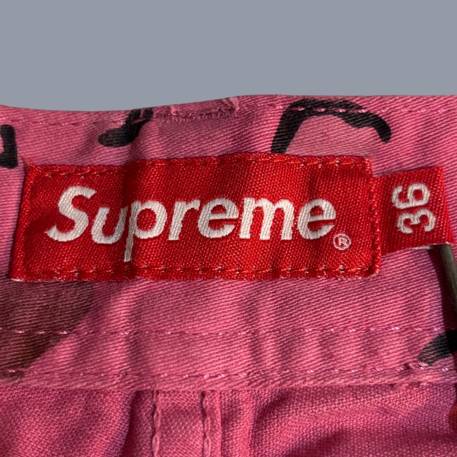 21SS SUPREME Overdyed Camo Cargo Short W36 Pink シュプリーム