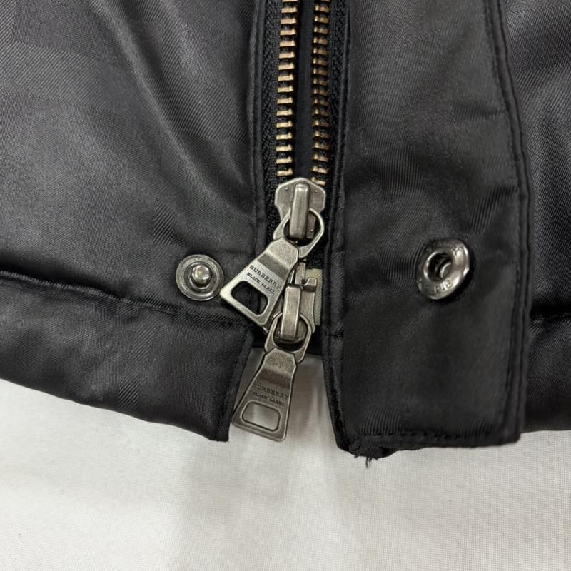 バーバリー BLACK LABEL ダウン ジャケット ファー ノバチェック