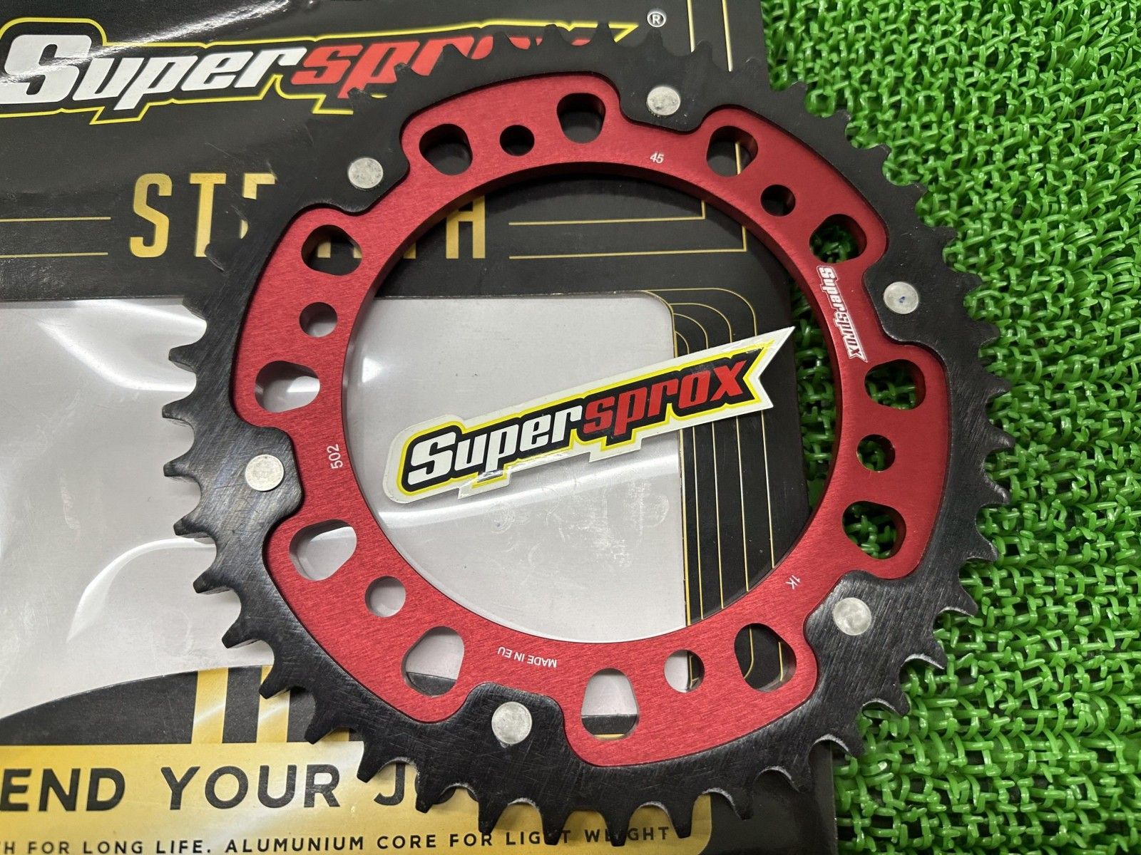 Supersprox製GPZ900R リアスプロケット 赤 社外 中古 バイク 部品