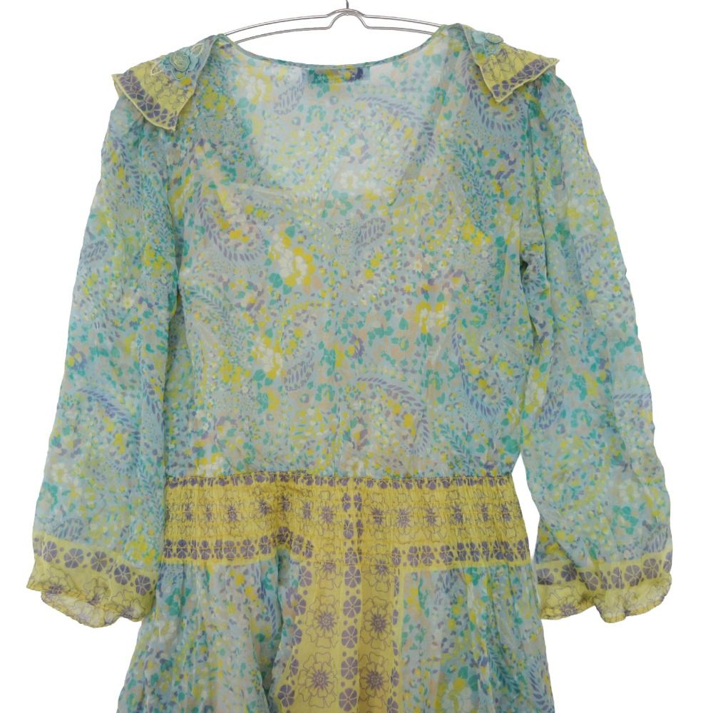 【3/31迄特別価格】美品BLUGIRL BLUMARINE花柄シルクワンピース Blumarine •ブルマリン花柄ワンピース Silk 【公式通販】