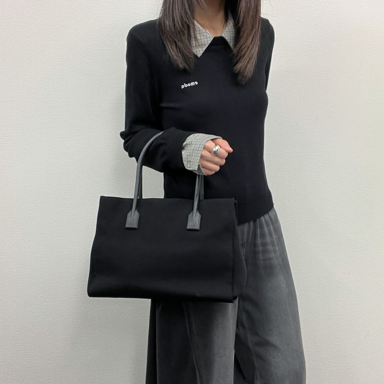 中古】MIU MIU ミュウミュウ ハンドバッグ トートバッグ ブラック