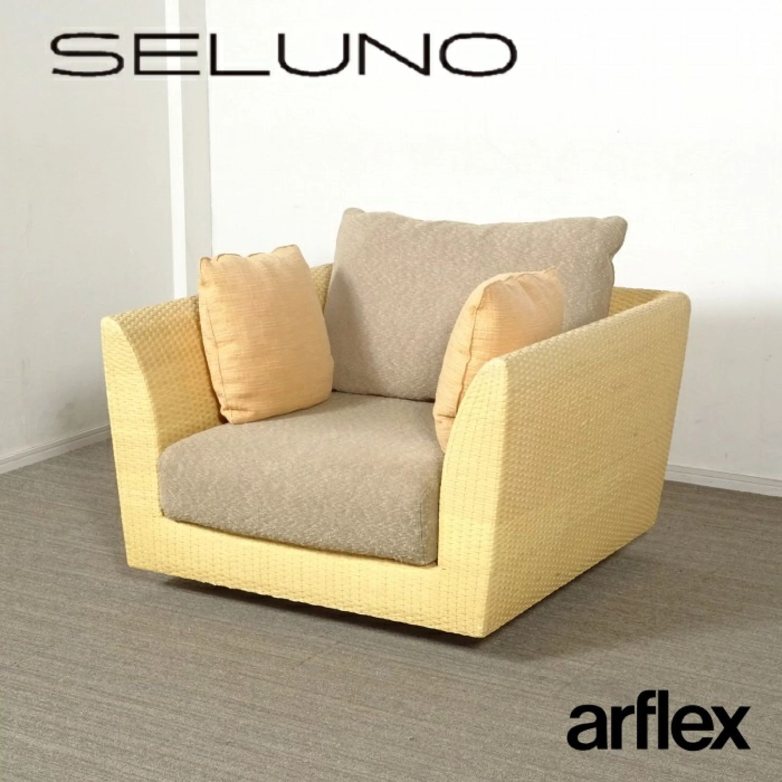 展示品■アルフレックス■A・SOFA 10■3人掛けアームソファ■フェザー ◾︎SELUNO◾︎ 【展示良品】arflex アルフレックス A・SOFA HOLIDAYS