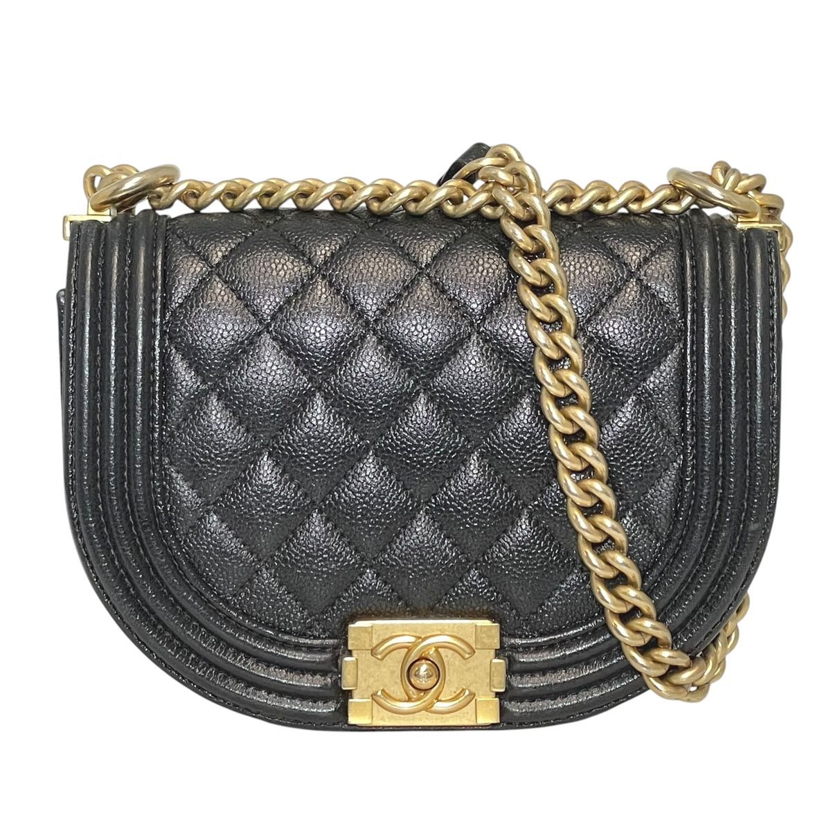 【中古】 CHANEL シャネル ボーイシャネル スモール ショルダーバッグ AS3350 マトラッセ キャビアスキン キルティング レディース 26010994 AO 中古】 CHANEL シャネル ボーイシャネル スモール ショルダーバッグ