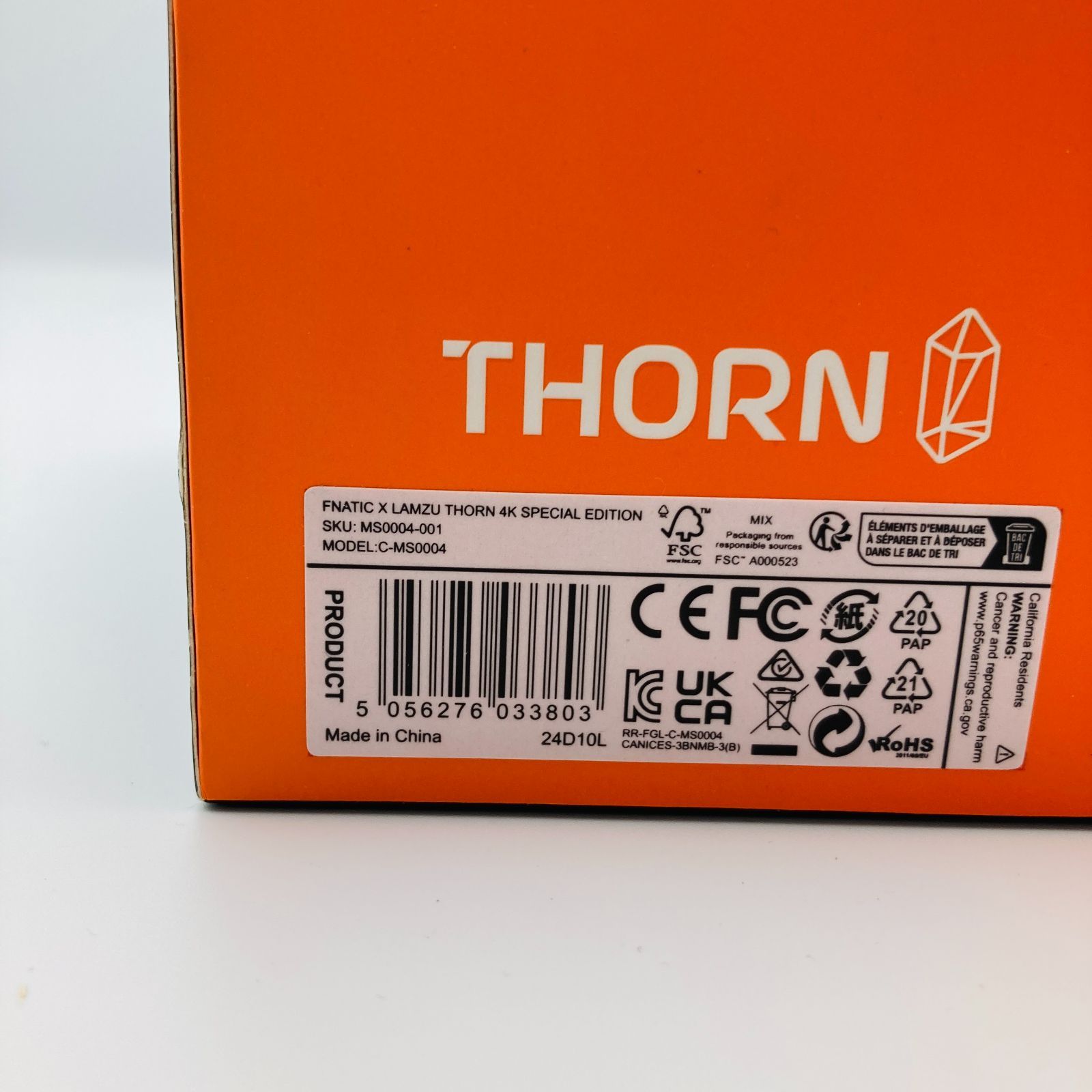 Fnatic LAMZU THORN 4K ゲーミングマウス オレンジ×ブラック - メルカリ