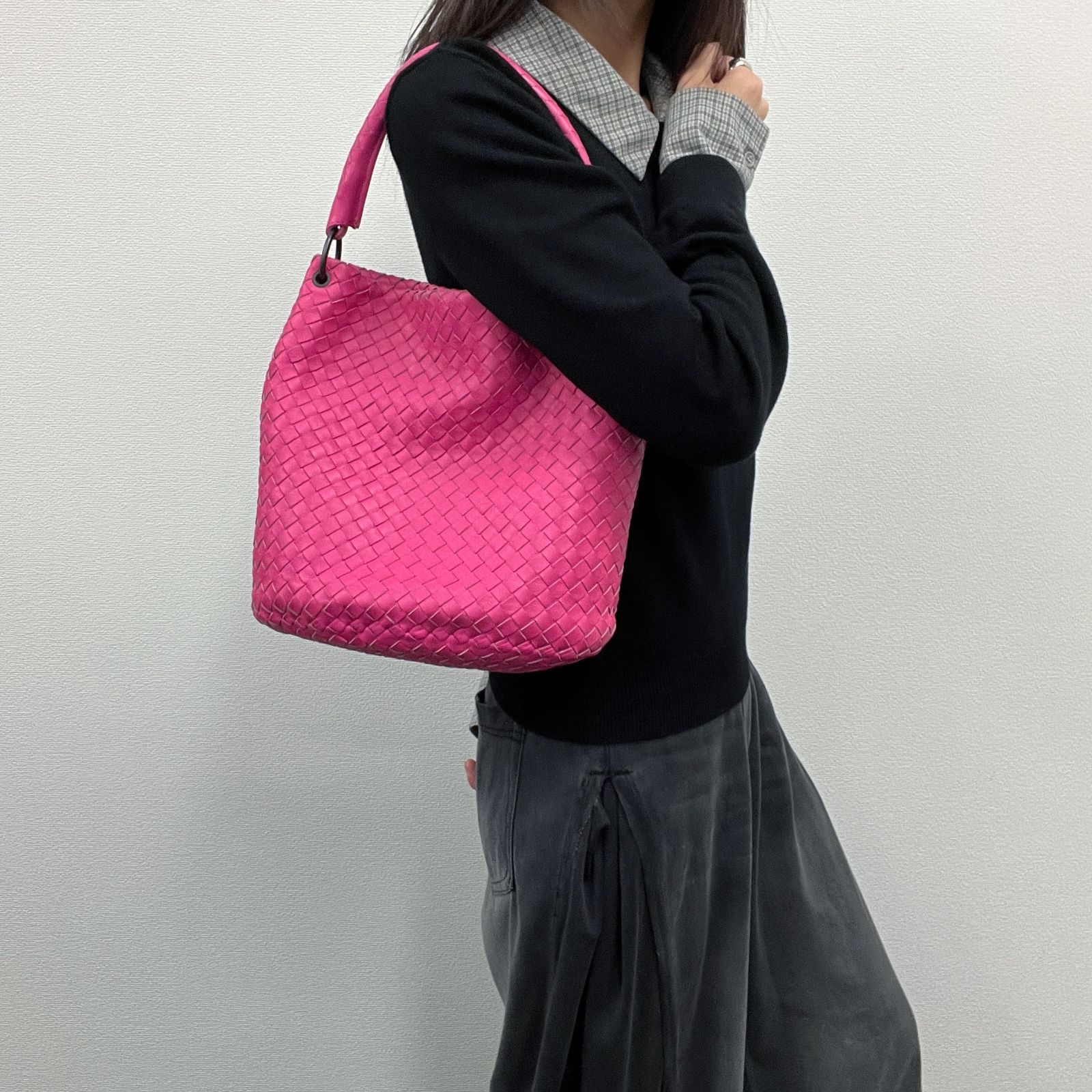 中古】Bottega Veneta ボッテガヴェネタ イントレチャート トート 